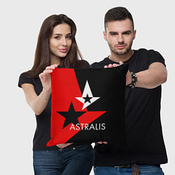 Подушка квадратная Astralis: E-Sports, цвет: 3D-принт — фото 2