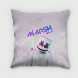 Подушка квадратная Marshmello: New DJ, цвет: 3D-принт