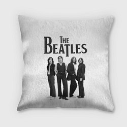 Подушка квадратная The Beatles: White Side, цвет: 3D-принт