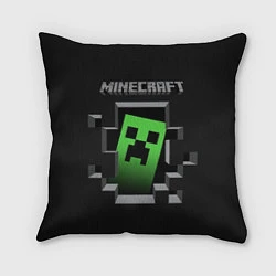 Подушка квадратная Minecraft Creeper, цвет: 3D-принт