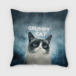 Подушка квадратная Grumpy Cat, цвет: 3D-принт