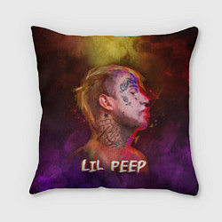 Подушка квадратная Lil Peep ART, цвет: 3D-принт