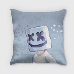 Подушка квадратная Marshmello Pixel, цвет: 3D-принт