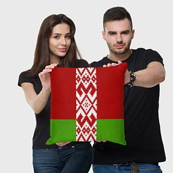 Подушка квадратная Беларусь флаг, цвет: 3D-принт — фото 2