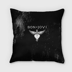 Подушка квадратная Bon Jovi, цвет: 3D-принт