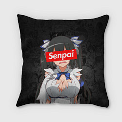 Подушка квадратная Senpai Boobs