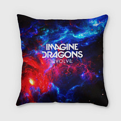 Подушка квадратная IMAGINE DRAGONS, цвет: 3D-принт