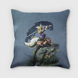 Подушка квадратная Zoomorph Girl, цвет: 3D-принт