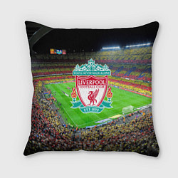 Подушка квадратная FC Liverpool, цвет: 3D-принт