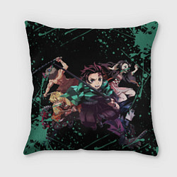 Подушка квадратная KIMETSU NO YAIBA, цвет: 3D-принт