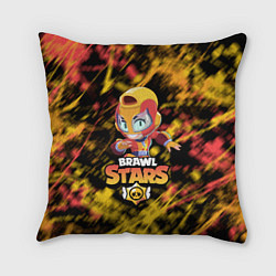 Подушка квадратная BRAWL STARS MAX, цвет: 3D-принт