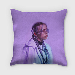 Подушка квадратная BILLIE EILISH, цвет: 3D-принт