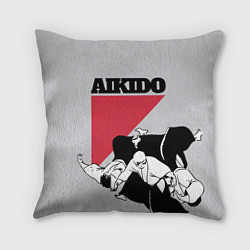 Подушка квадратная Aikido, цвет: 3D-принт