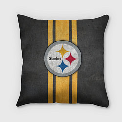 Подушка квадратная Pittsburgh Steelers, цвет: 3D-принт