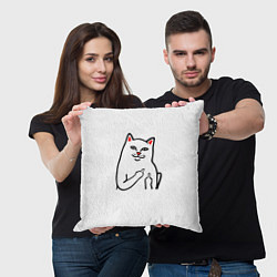Подушка квадратная Meme Cat, цвет: 3D-принт — фото 2