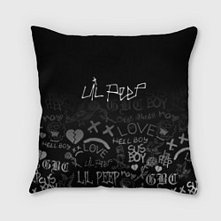 Подушка квадратная LIL PEEP, цвет: 3D-принт