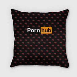 Подушка квадратная PornHub, цвет: 3D-принт