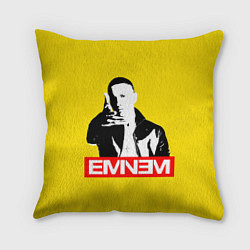 Подушка квадратная Eminem, цвет: 3D-принт