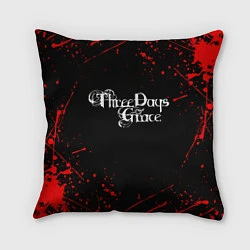 Подушка квадратная Three Days Grace, цвет: 3D-принт