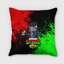 Подушка квадратная Brawl Stars Crow, цвет: 3D-принт