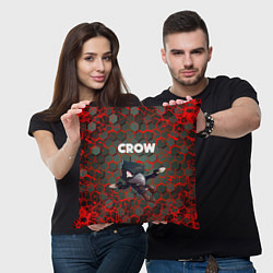 Подушка квадратная BRAWL STARS CROW, цвет: 3D-принт — фото 2