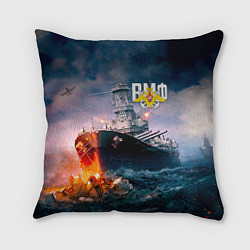 Подушка квадратная ВМФ, цвет: 3D-принт