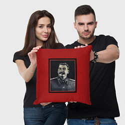 Подушка квадратная Сталин, цвет: 3D-принт — фото 2
