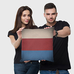 Подушка квадратная Куртка Отиса, цвет: 3D-принт — фото 2