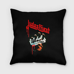 Подушка квадратная Judas Priest, цвет: 3D-принт