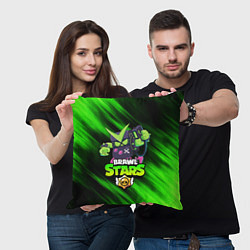 Подушка квадратная BRAWL STARS VIRUS 8-BIT, цвет: 3D-принт — фото 2