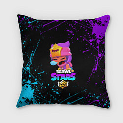Подушка квадратная BRAWL STARS SANDY, цвет: 3D-принт
