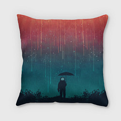 Подушка квадратная Космический Дождь, цвет: 3D-принт