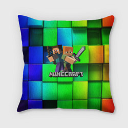 Подушка квадратная MINECRAFT, цвет: 3D-принт