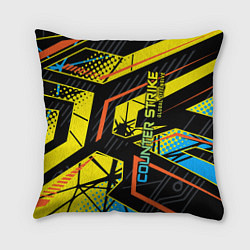 Подушка квадратная Counter-Strike, цвет: 3D-принт