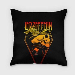 Подушка квадратная Led Zeppelin, цвет: 3D-принт