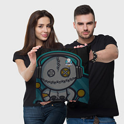 Подушка квадратная Форма Voodoo Gamer, цвет: 3D-принт — фото 2