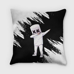 Подушка квадратная Marshmello, цвет: 3D-принт