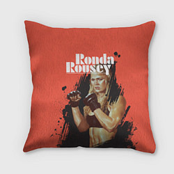 Подушка квадратная Ronda Rousey, цвет: 3D-принт