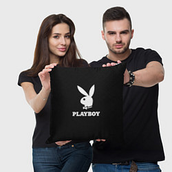 Подушка квадратная PLAYBOY, цвет: 3D-принт — фото 2