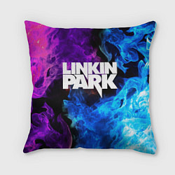 Подушка квадратная LINKIN PARK, цвет: 3D-принт