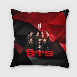 Подушка квадратная BTS, цвет: 3D-принт