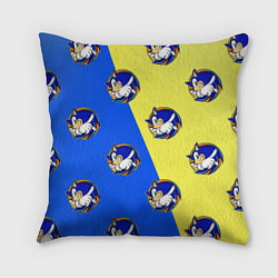Подушка квадратная Sonic - Соник, цвет: 3D-принт