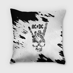 Подушка квадратная ACDC, цвет: 3D-принт