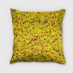 Подушка квадратная Пикачу, цвет: 3D-принт