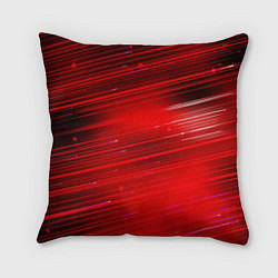 Подушка квадратная Красный свет, цвет: 3D-принт