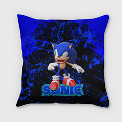 Подушка квадратная Sonic, цвет: 3D-принт