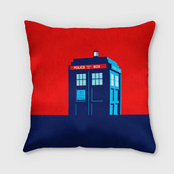 Подушка квадратная IN TARDIS WE TRUST, цвет: 3D-принт