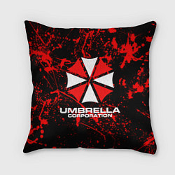 Подушка квадратная Umbrella Corporation, цвет: 3D-принт