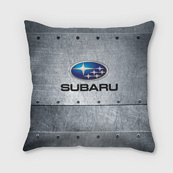 Подушка квадратная SUBARU, цвет: 3D-принт