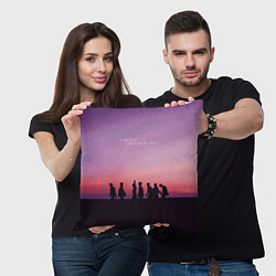 Подушка квадратная BTS, цвет: 3D-принт — фото 2